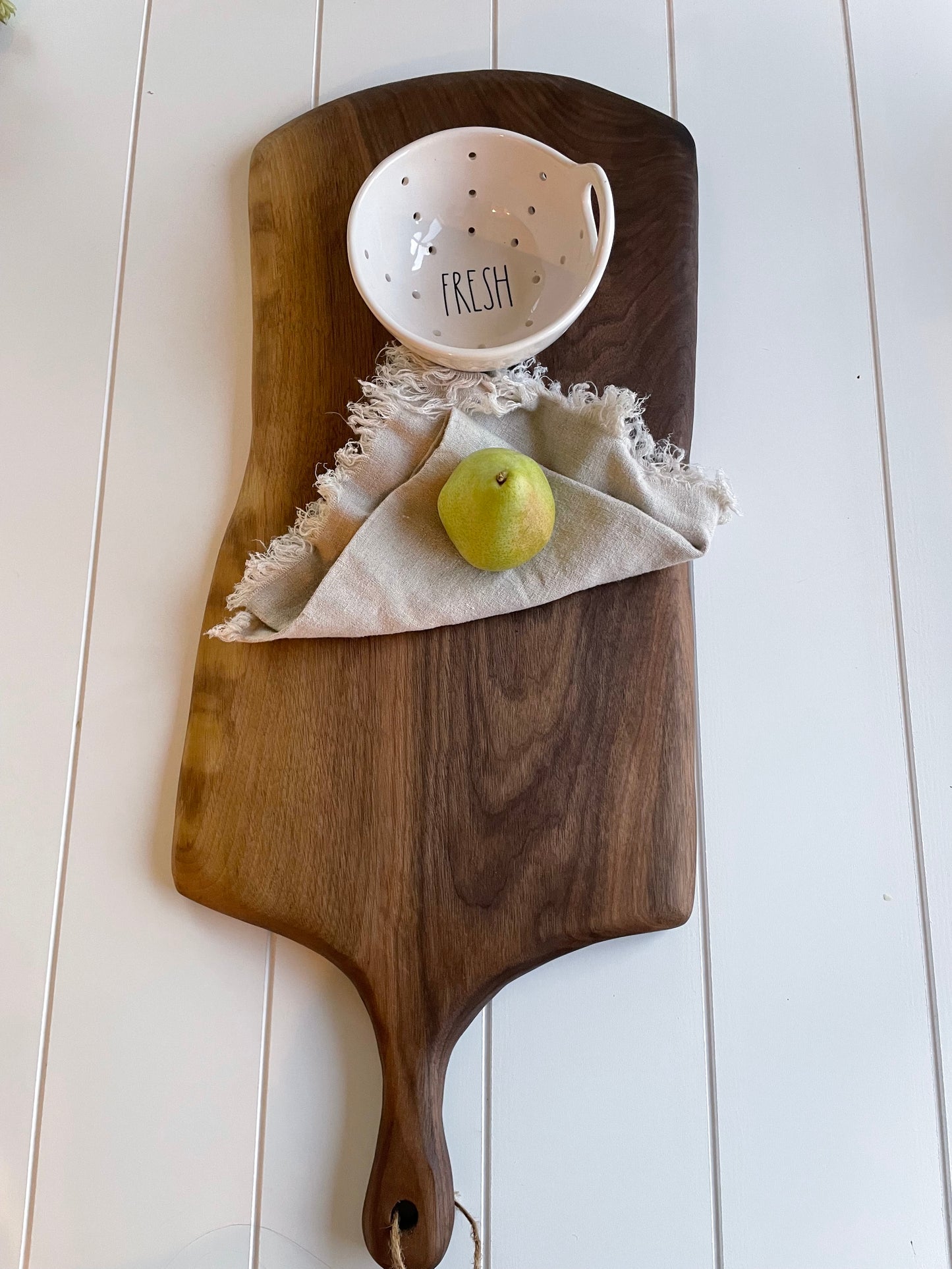 100% Natural Wood Serving Board- Charcuterie Board- Cheese Board- Bread Board- Meat Board